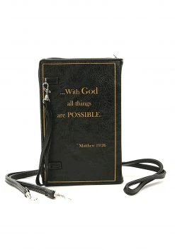 Comeco Holy Bible Crossbody Purse
