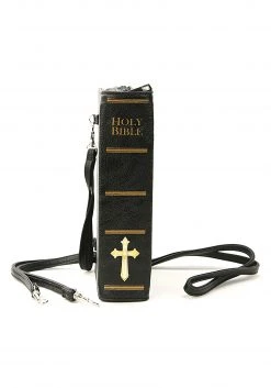 Comeco Holy Bible Crossbody Purse -Cheap Halloween Store holy bible purse alt 2 1