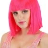 Partytime Wig Hot Pink Bob Wig Accessory