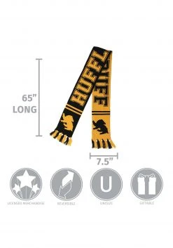 Elope Hufflepuff Reversible Winter Knit Scarf -Cheap Halloween Store hufflepuff reversible knit scarf alt 3