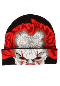 Concept One Accessories Stephen King IT Pennywise Flip Down Beanie
