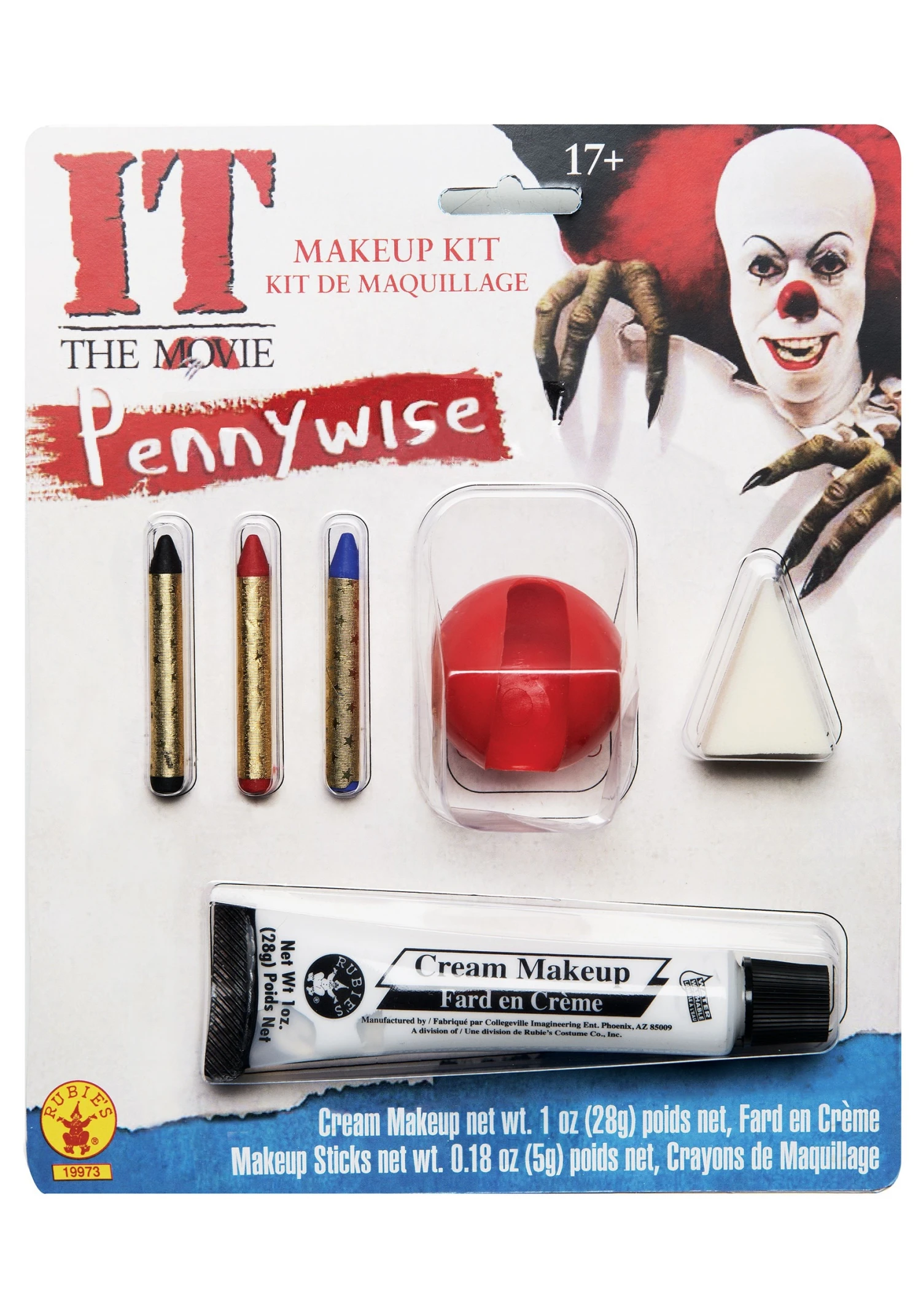 Rubies Costume Co. Inc IT: The Movie Pennywise Makeup Kit Classic 1 Rubies Costume Co. Inc IT: The Movie Pennywise Makeup Kit Classic