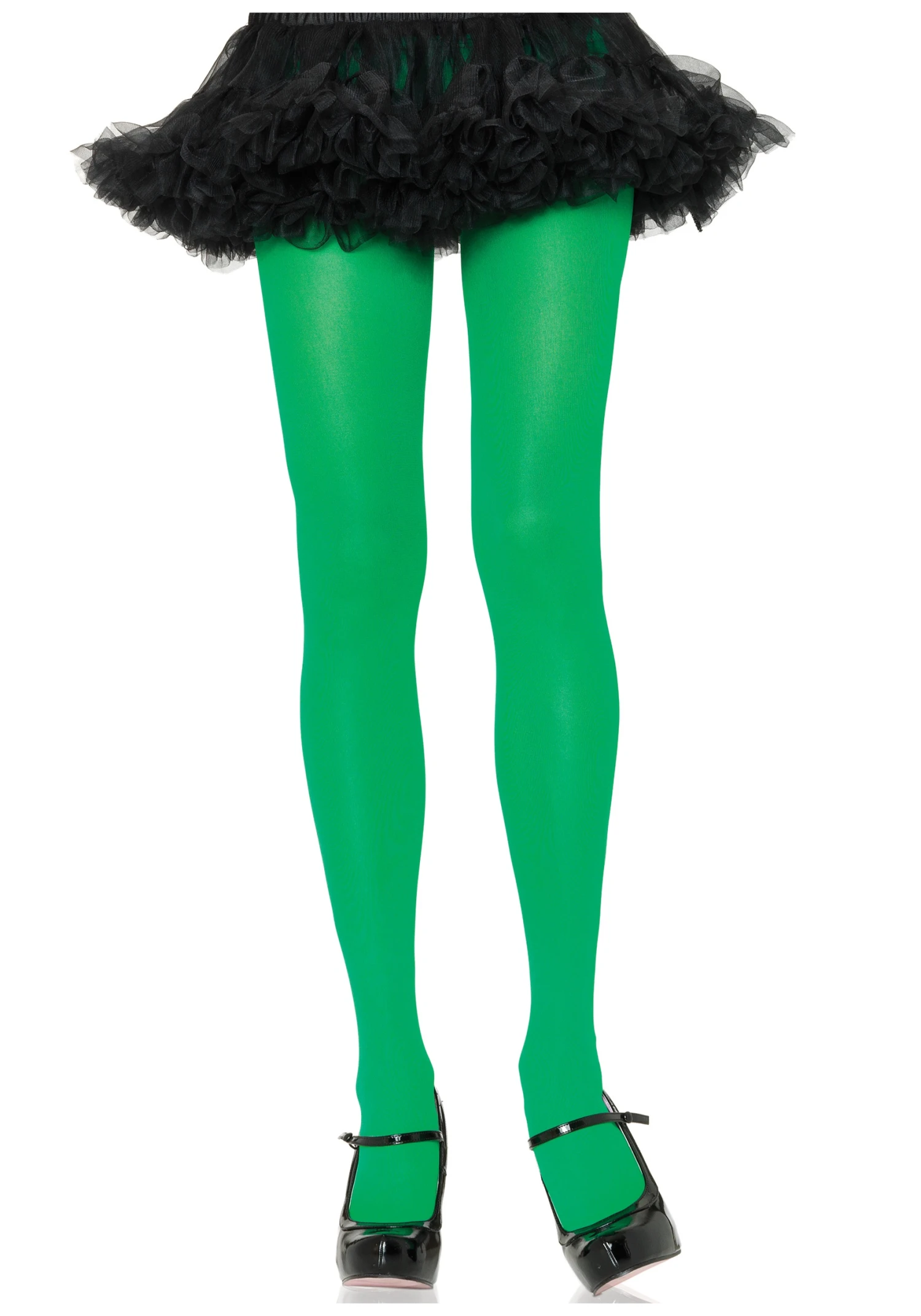 Leg Avenue Kelly Green Nylon Tights 1 Leg Avenue Kelly Green Nylon Tights
