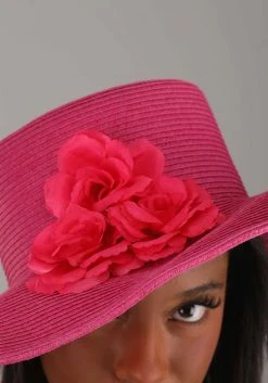 Elope Women's Kentucky Derby Pink Hat -Cheap Halloween Store kentucky derby ladies hat alt 2