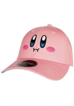 Bioworld Merchandising / Independent Sales Kirby Big Face Embroidered Curved Bill Snapback Hat
