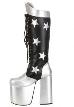 A Leading Role KISS Starchild Boots For Men -Cheap Halloween Store kiss starchild boots alt 3