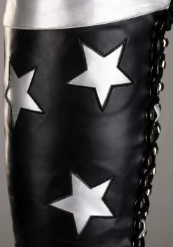 A Leading Role KISS Starchild Boots For Men -Cheap Halloween Store kiss starchild boots alt 5