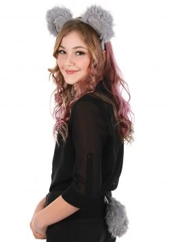 Elope Koala Gray Ears Headband & Tail Kit