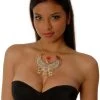 Western Fashion Large Brass Winged Horus Costume Jewelry