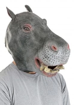 H.M. Smallwares Latex Hippo Mask For Adults