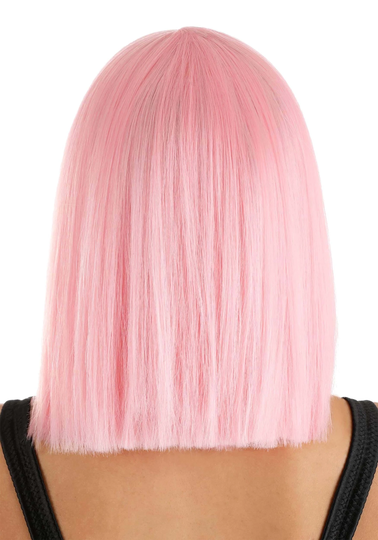 Partytime Wig Light Pink Women's Long Bob Wig 3 Partytime Wig Light Pink Women's Long Bob Wig - Image 3
