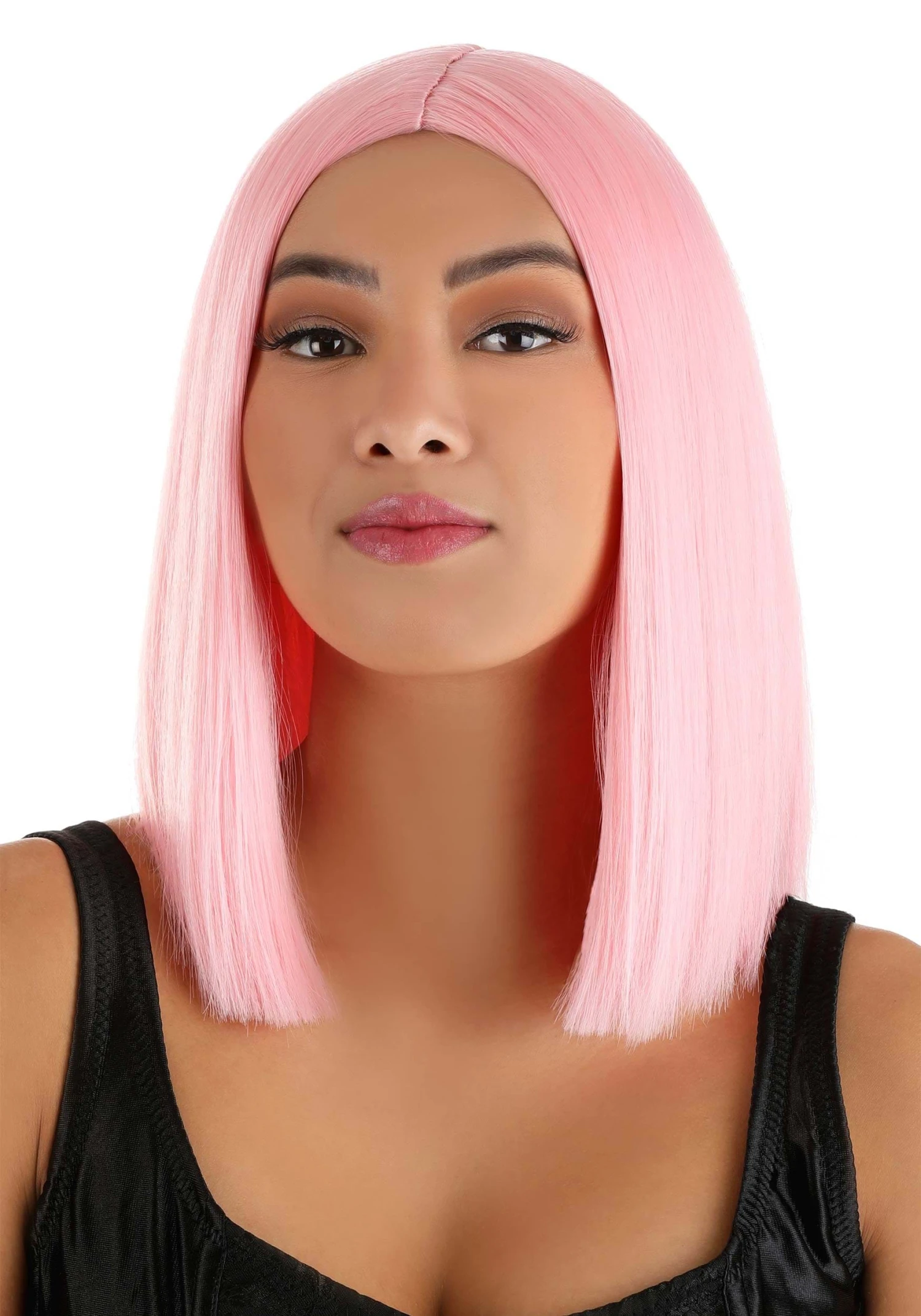 Partytime Wig Light Pink Women's Long Bob Wig 1 Partytime Wig Light Pink Women's Long Bob Wig