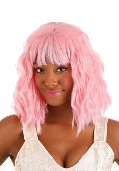 Partytime Wig Light Pink Wavy Wig For Women