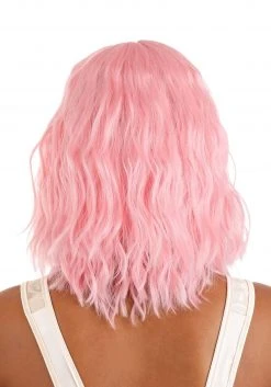 Partytime Wig Light Pink Wavy Wig For Women 6 Partytime Wig Light Pink Wavy Wig For Women -Cheap Halloween Store light pink wavy wig alt 2