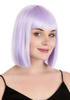 Partytime Wig Light Purple Bob Wig For Women 5 Partytime Wig Light Purple Bob Wig For Women -Cheap Halloween Store light purple bob wig alt 2