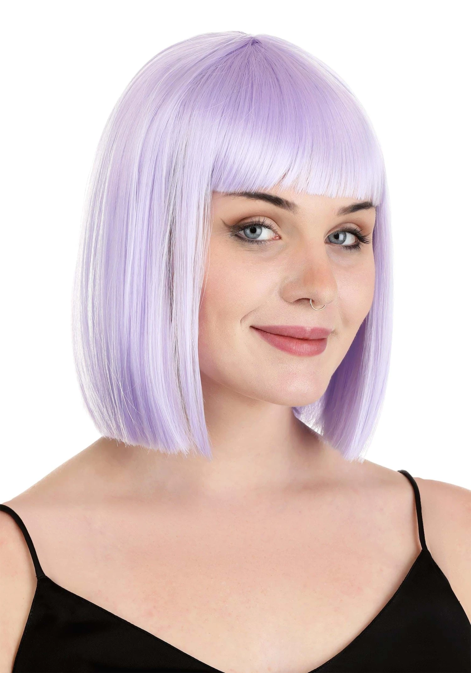 Partytime Wig Light Purple Bob Wig For Women 3 Partytime Wig Light Purple Bob Wig For Women - Image 3