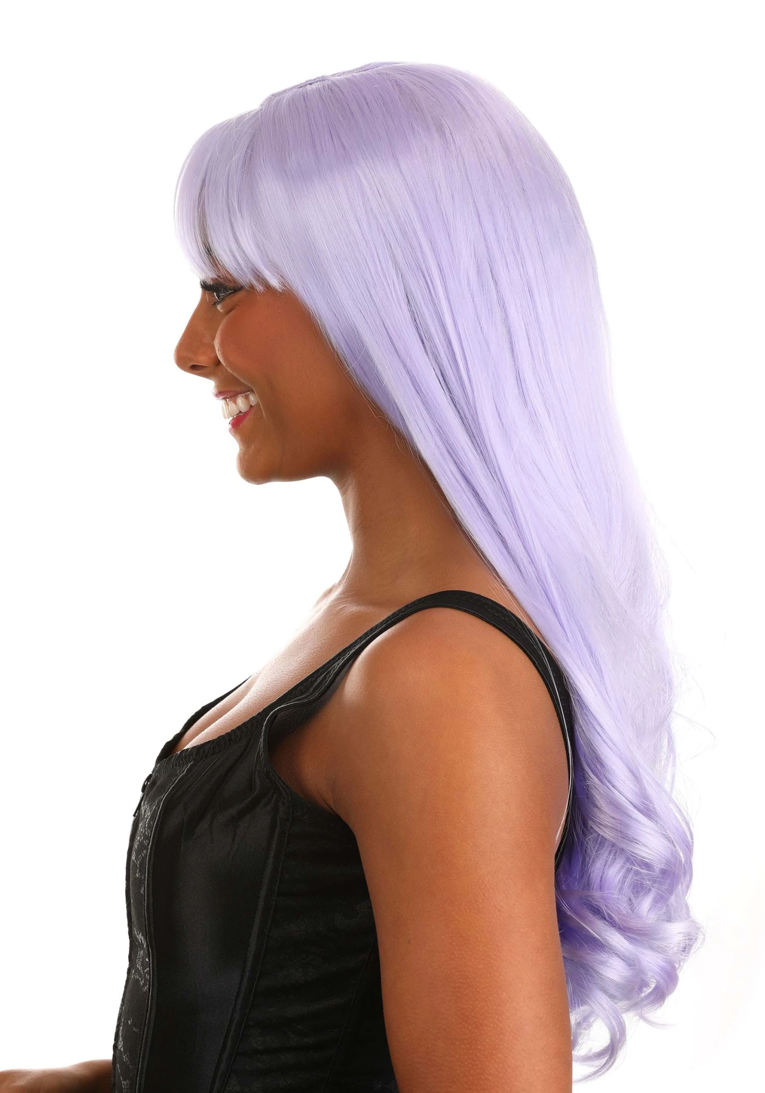 Partytime Wig Light Purple Long Wavy Wig For Women 4 Partytime Wig Light Purple Long Wavy Wig For Women - Image 4
