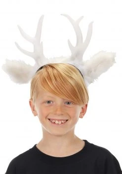 Elope White Light-Up Deer Antlers LumenHorns Headband -Cheap Halloween Store light up deer antlers white lumenhorns headband alt 3