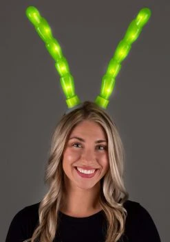 Elope Insect Antennae Light-Up Green LumenHorns -Cheap Halloween Store light up green insect antennae lumenhorns 4