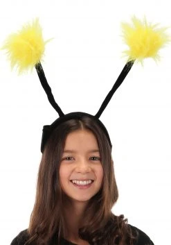 Elope Light Up Pom Antennae LumenEars Headband -Cheap Halloween Store light up pom antennae lumenears alt 2