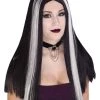 Forum Novelties, Inc Long Black And White Streaked Wig