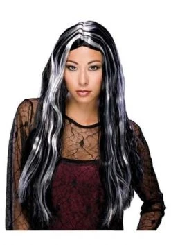 Rubies Costume Co. Inc Black And White Streaked Long Wig