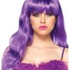Leg Avenue Long Wavy Purple Wig