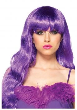 Leg Avenue Long Wavy Purple Wig