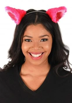 Elope Magenta Anime Cat Ears Headband