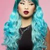 Smiffys Manic Panic Mermaid Ombre Siren Wig For Women