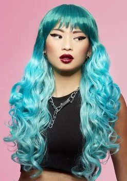 Smiffys Manic Panic Mermaid Ombre Siren Wig For Women