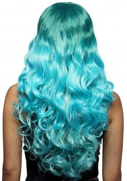 Smiffys Manic Panic Mermaid Ombre Siren Wig For Women -Cheap Halloween Store manic panic mermaid ombre siren wig alt 2