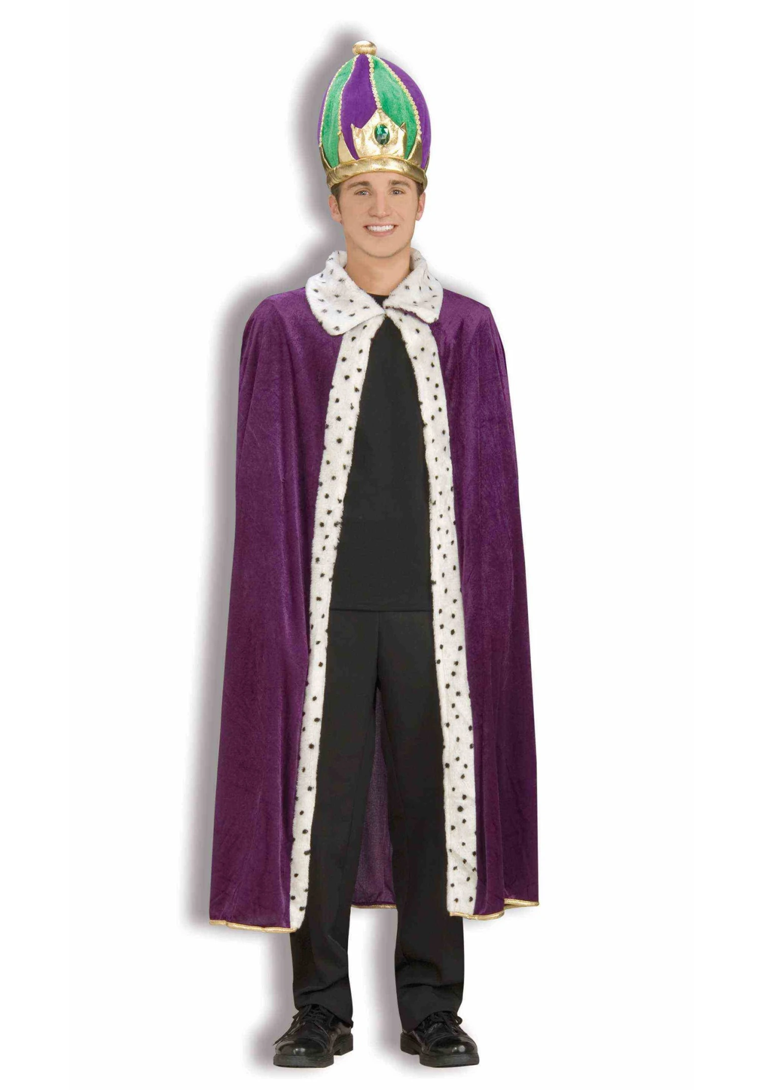 Forum Novelties, Inc Adult Mardi Gras Robe And Crown Set 1 Forum Novelties, Inc Adult Mardi Gras Robe And Crown Set