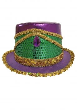 Jacobson Hats Sequin Top Hat For Mardi Gras