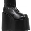 Ellie Black Monster Platform Shoes For Men