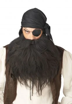 California Costume Collection Black Pirate Beard