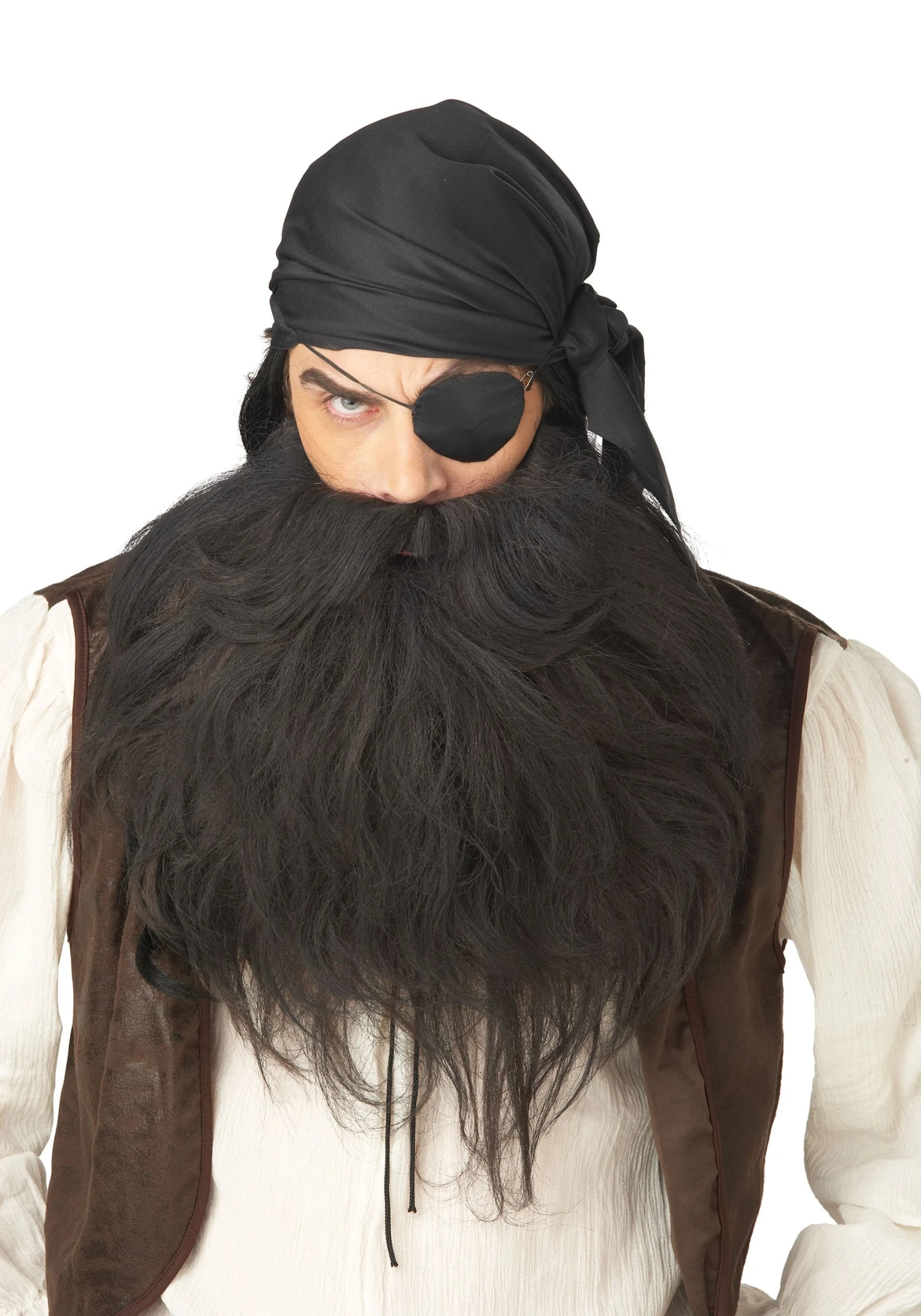 California Costume Collection Black Pirate Beard 1 California Costume Collection Black Pirate Beard