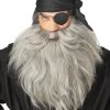 California Costume Collection Grey Pirate Beard