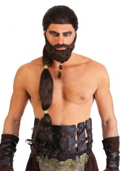 Partytime Costume & Lingerie (Yiwu) Factory Warrior King Wig And Beard