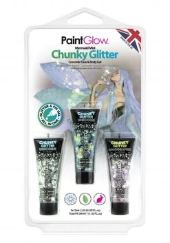 PaintGlow Mermaid Chunky Glitter Gels Set