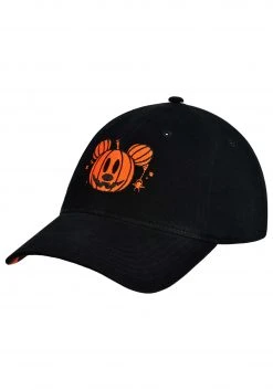 Concept One Accessories Mickey Mouse Pumpkin Hat With Plaid Underbrim -Cheap Halloween Store mickey mouse jack o lantern hat with plaid underbrim alt 2
