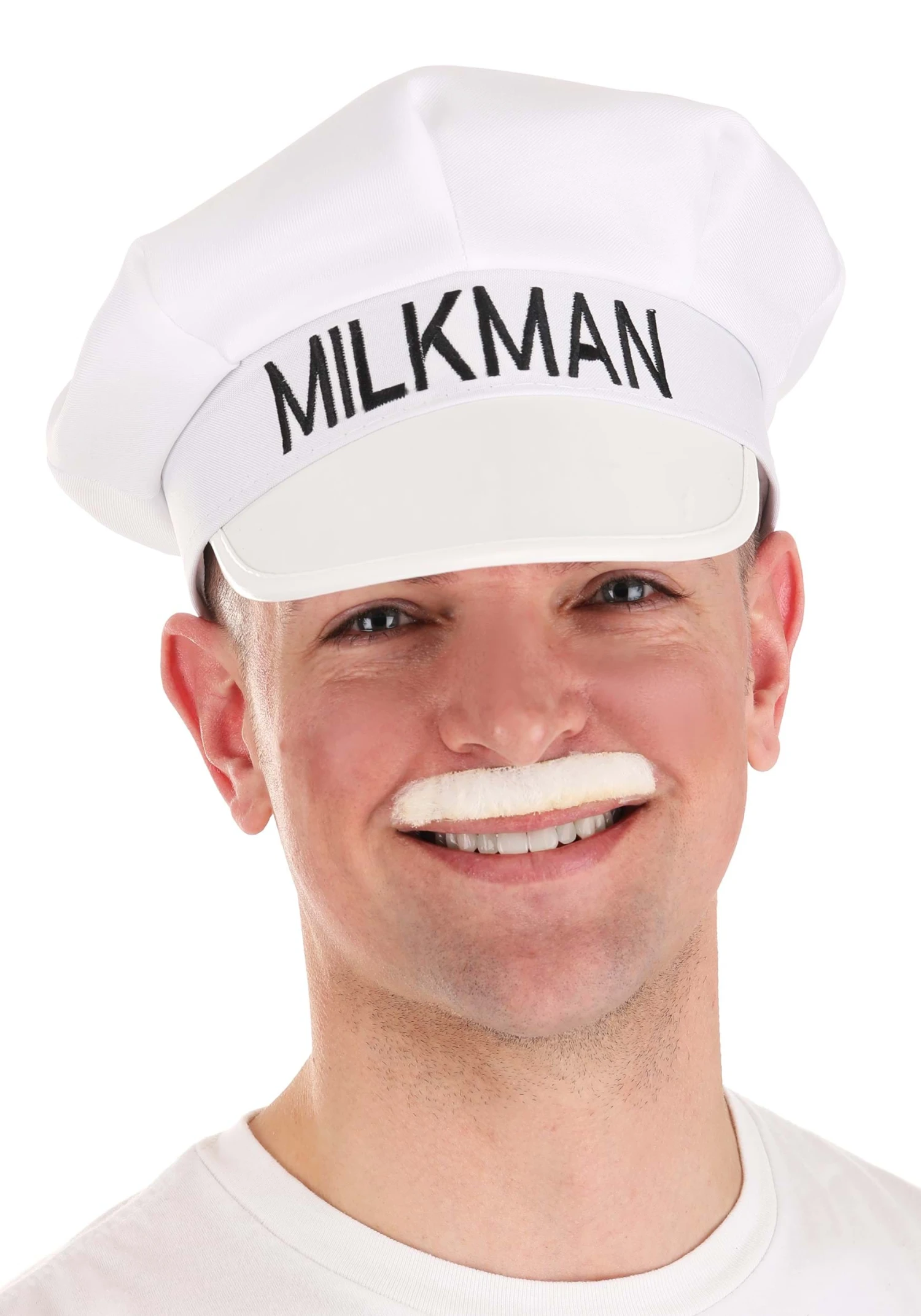 H.M. Smallwares Milkman Hat And Mustache Costume Accessory Kit 1 H.M. Smallwares Milkman Hat And Mustache Costume Accessory Kit