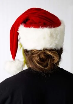 Elope Grinch Costume Hat With Fur Beard 8 Elope Grinch Costume Hat With Fur Beard -Cheap Halloween Store mister grinch hat with fur beard alt 3