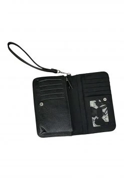 Comeco 7 Inch Moon And Death Tarot Card Wrist Wallet -Cheap Halloween Store moon and death tarot card wristlet wallet alt 2