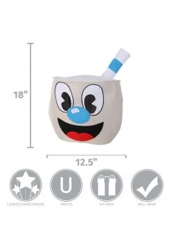 Elope Mugman Felt Character Head -Cheap Halloween Store mugman felt character head alt 3