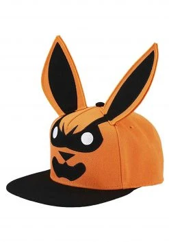 Bioworld Merchandising / Independent Sales Naruto Kurama Big Face 3D Flat Bill Snapback Hat -Cheap Halloween Store naruto kurama big face 3d flat bill snapback alt 2