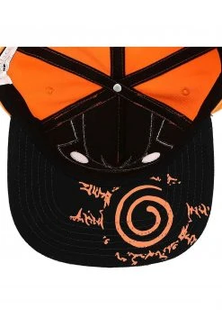 Bioworld Merchandising / Independent Sales Naruto Kurama Big Face 3D Flat Bill Snapback Hat -Cheap Halloween Store naruto kurama big face 3d flat bill snapback alt 4