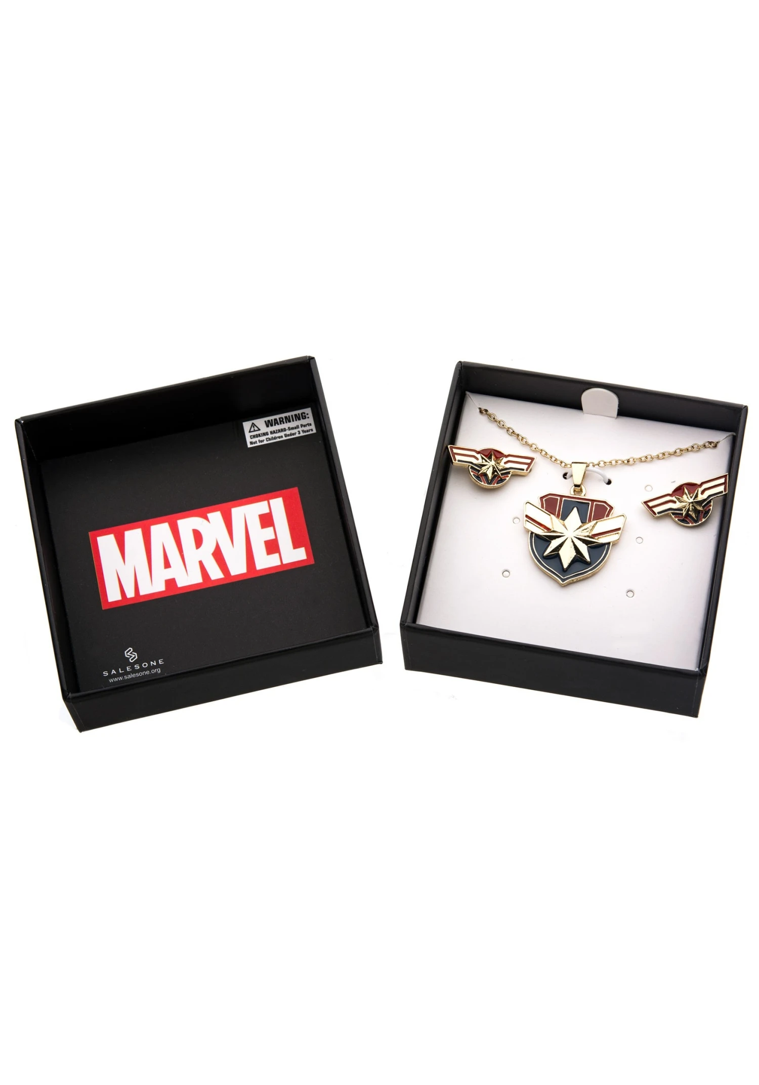 SALESONE Captain Marvel Necklace/Earring Gift Set 3 SALESONE Captain Marvel Necklace/Earring Gift Set - Image 3
