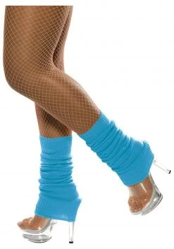 Smiffys Neon Blue Leg Warmers