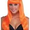 Forum Novelties, Inc Neon Orange Long Wig